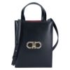 フェラガモ FERRAGAMO 2WAYバッグ ミニバッグ ダブル ガンチーニ 218358 771687 NERO ブラック
