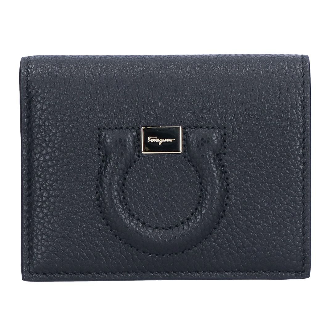 フェラガモ FERRAGAMO 折財布 二つ折り財布 22D514 736967 NERO ブラック