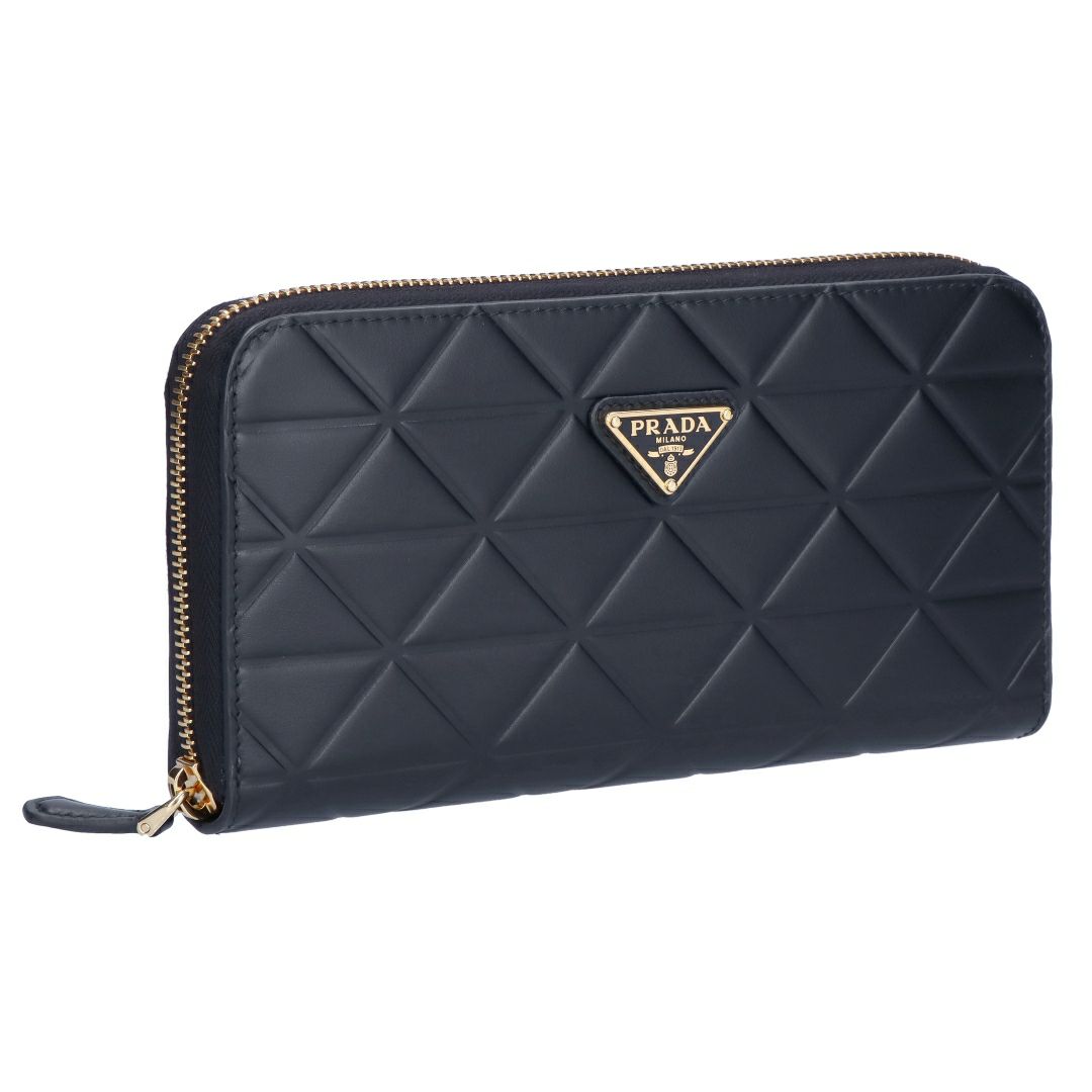 プラダ PRADA 長財布 SOFT CALF TRIAN 1ML506 2C3W F0002 NERO 【お  