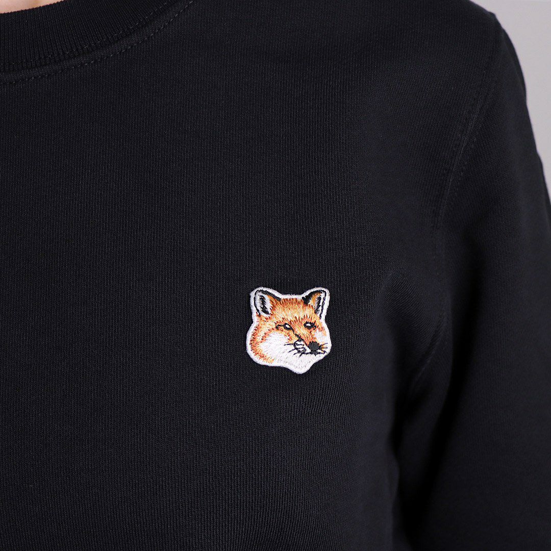 メゾンキツネ MAISON KITSUNE レディース トレーナー フォックスヘッド FOX HEAD PATCH LW00302KM0001