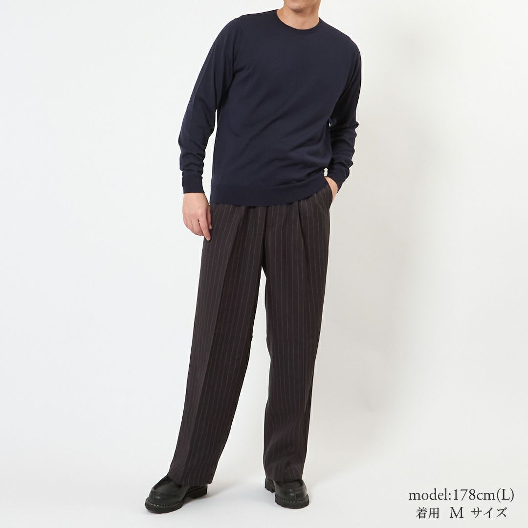 ジョンスメドレー JOHN SMEDLEY メンズ ニット プルオーバー クルーネックニット SCANLAN スキャラン MODERN FIT 30G