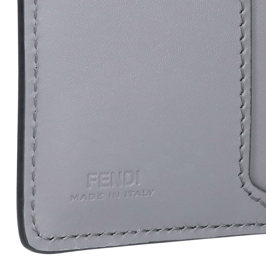 フェンディ FENDI カードケース パスケース FFスクエア 7M0349 AFF2 F07AL ACCIAIO+NERO+PAL グレー