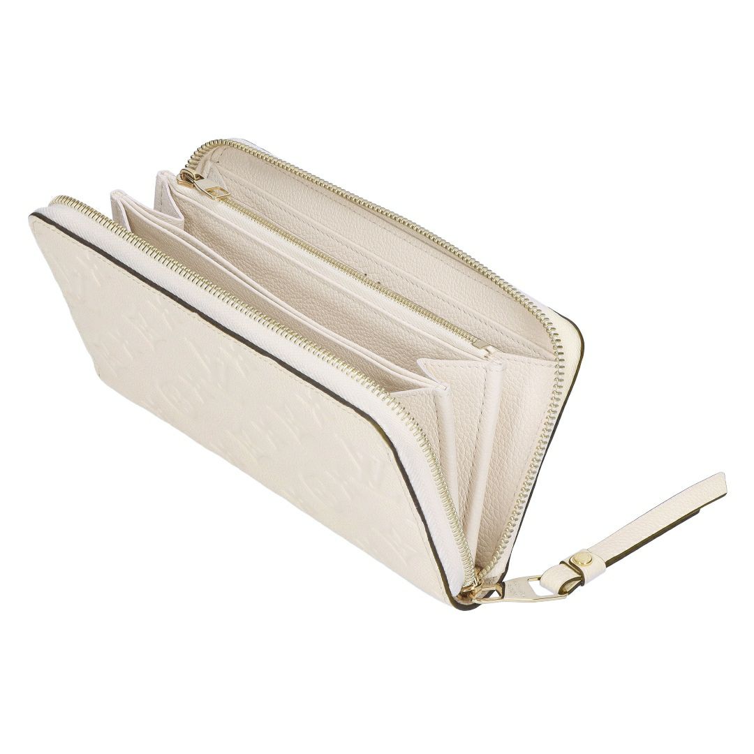 ルイヴィトン LOUIS VUITTON 長財布 ジッピー・ウォレット モノグラム・アンプラント M82212 クレーム