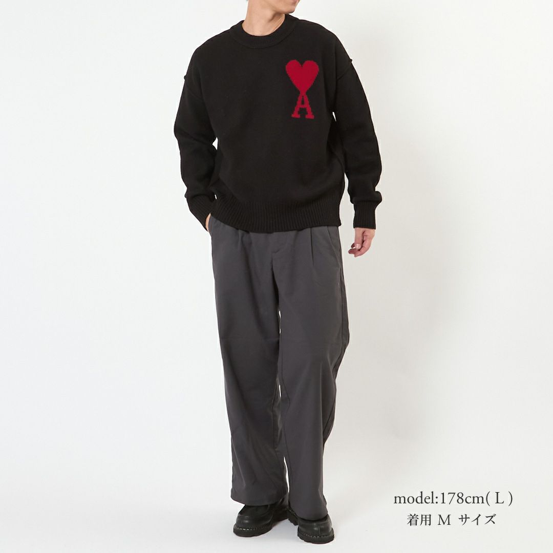 アミパリス AMI PARIS メンズ レディース クルーネックニット セーター AMI DE COEUR BFUKS006.018