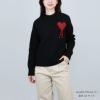 アミパリス AMI PARIS メンズ レディース クルーネックニット セーター AMI DE COEUR BFUKS006.018