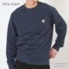 メゾンキツネ MAISON KITSUNE メンズ トレーナー スウェット FOX HEAD PATCH REGULAR SWEATSHIRT LM00301KM0001