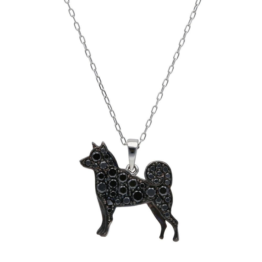 【予約会対象品】 ジュエリー JEWELRY ネックレス 柴犬 ダイヤモンド プラチナ 【お取り寄せ】