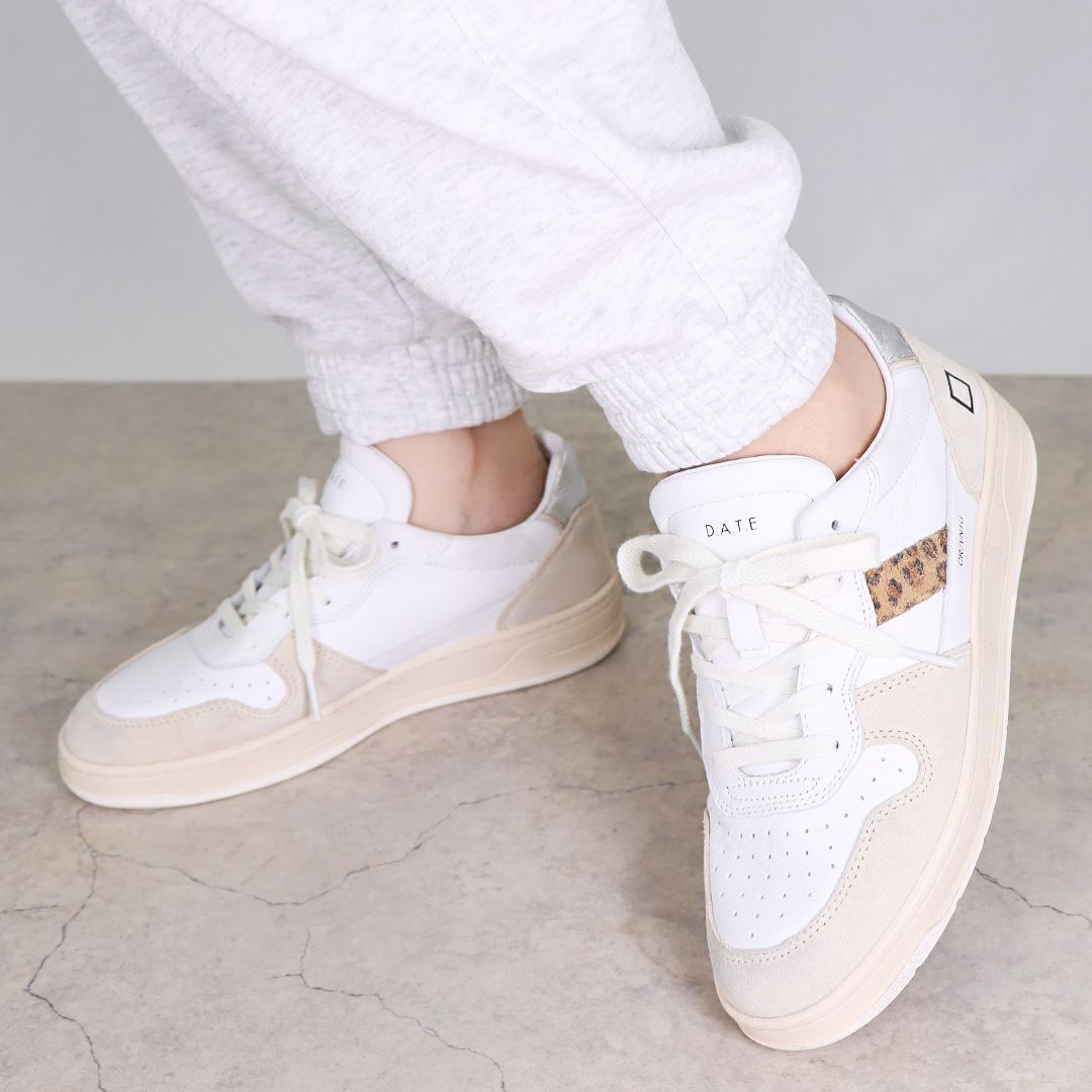 デイト D.A.T.E. レディース靴 シューズ スニーカー W411-C2-VC-WD VINTAGE CALF WHITE-LEOPARD