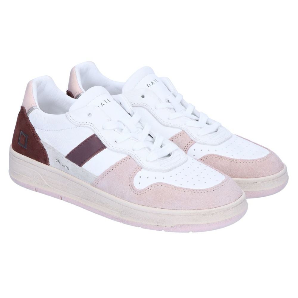 デイト D.A.T.E. レディース靴 シューズ スニーカー W411-C2-VC-WP VINTAGE CALF WHITE-PINK