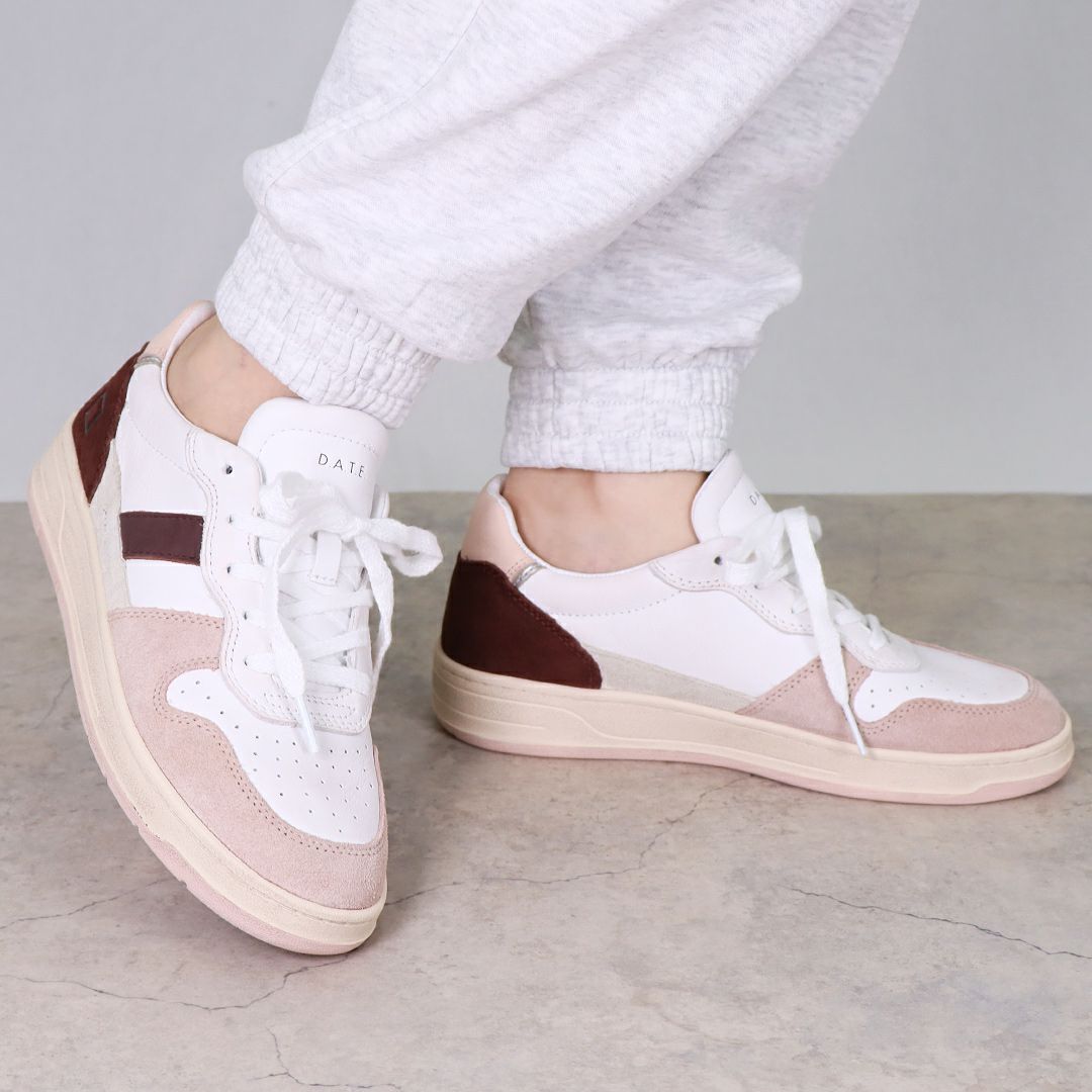 デイト D.A.T.E. レディース靴 シューズ スニーカー W411-C2-VC-WP VINTAGE CALF WHITE-PINK