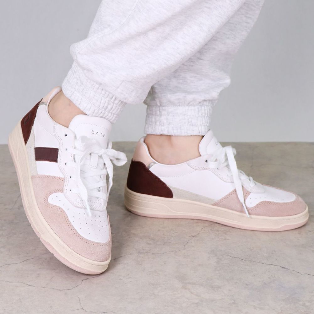 デイト D.A.T.E. レディース靴 シューズ スニーカー W411-C2-VC-WP VINTAGE CALF WHITE-PINK