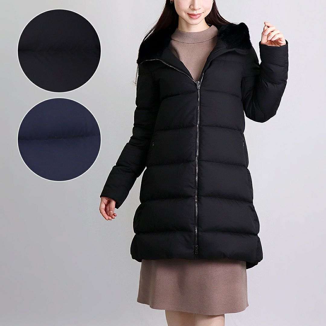 PRADA ばっち コート フード フェイクファー 38