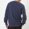 メゾンキツネ MAISON KITSUNE メンズ スウェットトレーナー CHILLAX FOX PATCH REGULAR LM00303KM0001 ECLIPSE BLUE