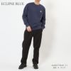 メゾンキツネ MAISON KITSUNE メンズ スウェットトレーナー CHILLAX FOX PATCH REGULAR LM00303KM0001 ECLIPSE BLUE