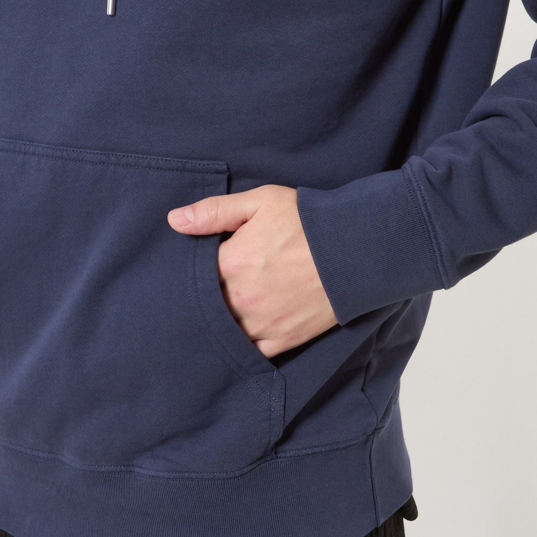 メゾンキツネ MAISON KITSUNE メンズ パーカー フーディー CHILLAX FOX PATCH REGULAR LM00706KM0001 ECLIPSE BLUE