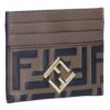 フェンディ FENDI カードケース FFレザー フラット FFダイヤモンド 8M0445 ADYM F13VK MAYA+NERO+OS ブラウン