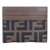 フェンディ FENDI カードケース FFレザー フラット FFダイヤモンド 8M0445 ADYM F13VK MAYA+NERO+OS ブラウン