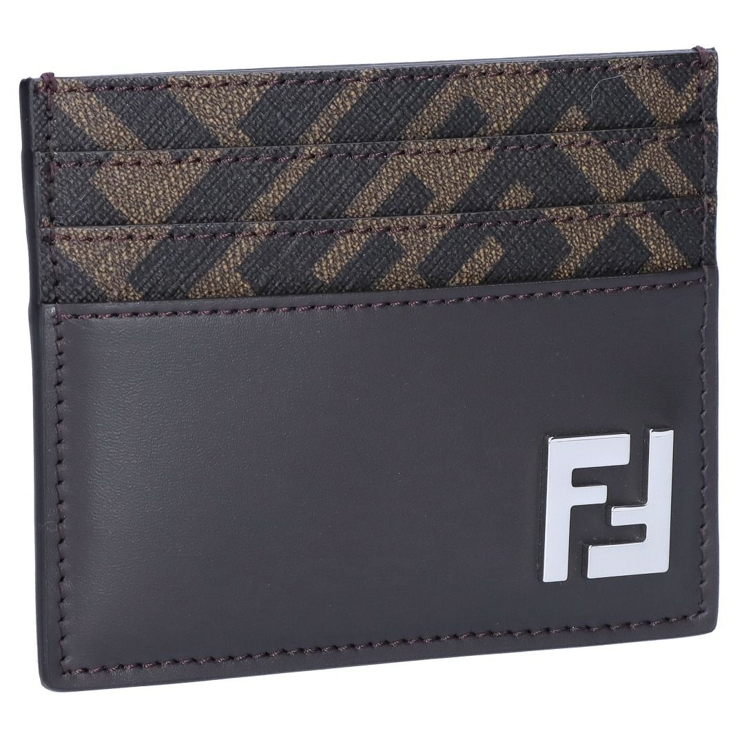 フェンディ FENDI カードケース FFキャンバス FFスクエア 7M0164 AFF2 F1Q1C REALEBANO+TBMR+P ブラウン