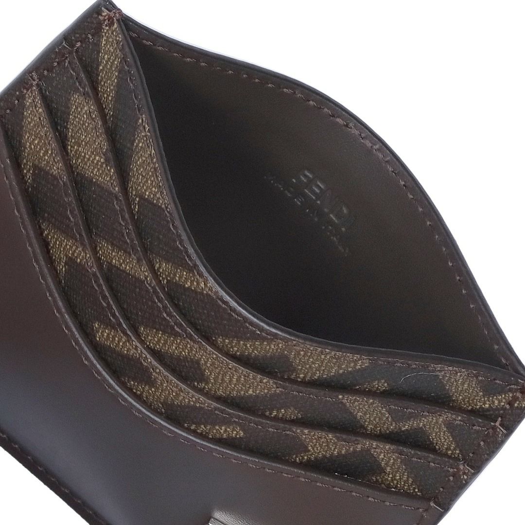 フェンディ FENDI カードケース FFキャンバス FFスクエア 7M0164 AFF2 F1Q1C REALEBANO+TBMR+P ブラウン