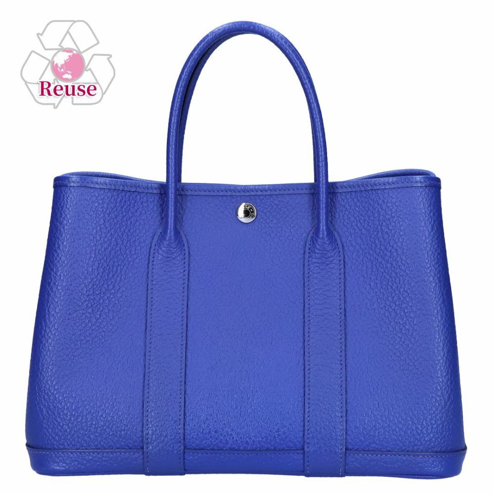 【リユース品】 エルメス HERMES バッグ ハンドバッグ ガーデンパーティTPM ブルー 【お取り寄せ】