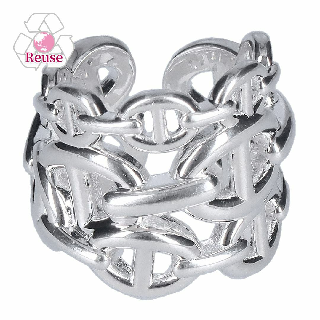 【リユース品】 エルメス HERMES アクセサリー リング シェーヌダンクル アンシェネGM リング シルバー 【お取り寄せ】