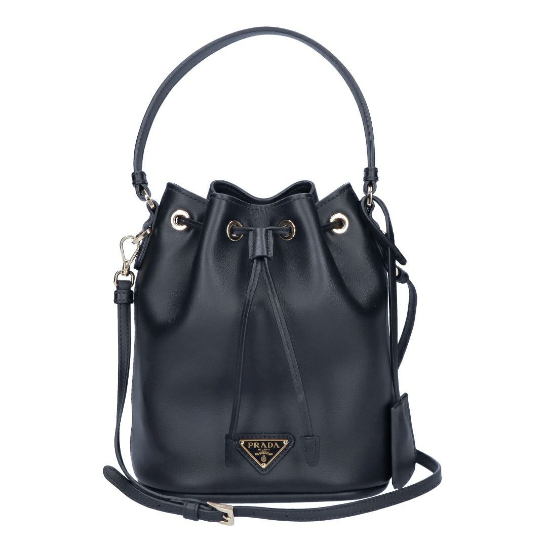 プラダ PRADA 2WAYバッグ SOFT GRAIN SECCHIELLO 1BE067 2CYS F0002 NERO【お取り寄せ】