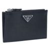 プラダ PRADA カードケース フラグメントケース 小銭入れ コインケース SAFFIANO TRIANG サフィアーノトライアングル PORTACARTE CREDITO 2MC086 QHH F0002 NERO