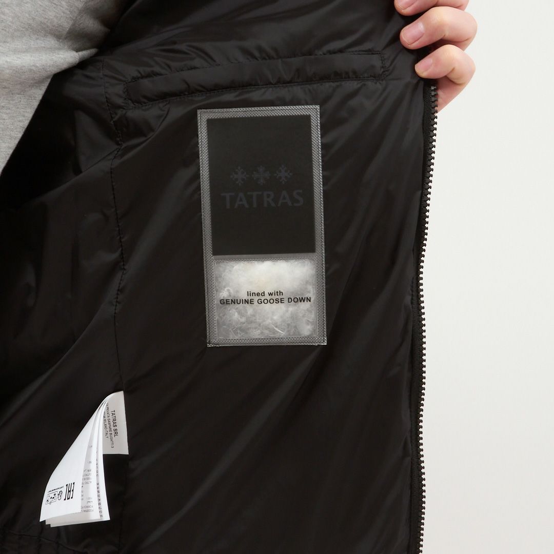 タトラス TATRAS メンズ ダウンジャケット BOSTBOLO ボストボーロ MTKE24A4269-D 01 BLACK ブラック