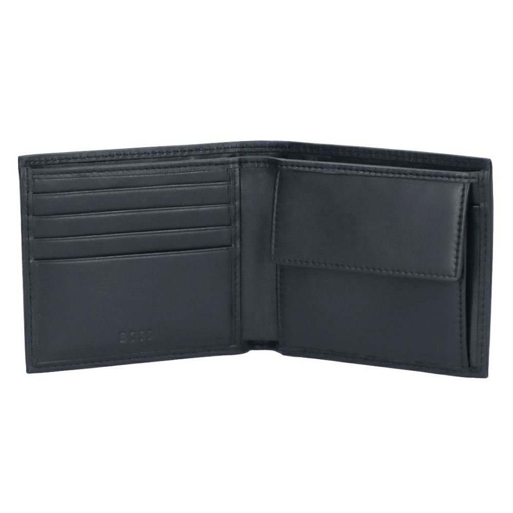 ヒューゴボス HUGO BOSS メンズ 折財布 二つ折り財布 小銭入れ付き BI FOLD WALLET HG50519273 001 BLACK