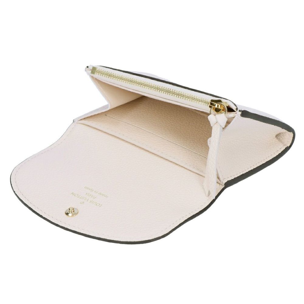 ルイヴィトン LOUIS VUITTON 折財布 ミニ財布 コンパクトウォレット ポルトモネ・ロザリ アンプラント M81445 クレーム