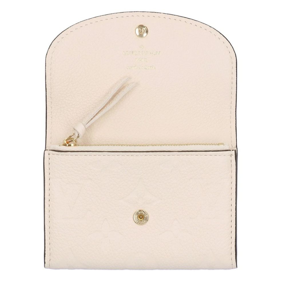 ルイヴィトン LOUIS VUITTON 折財布 ミニ財布 コンパクトウォレット ポルトモネ・ロザリ アンプラント M81445 クレーム