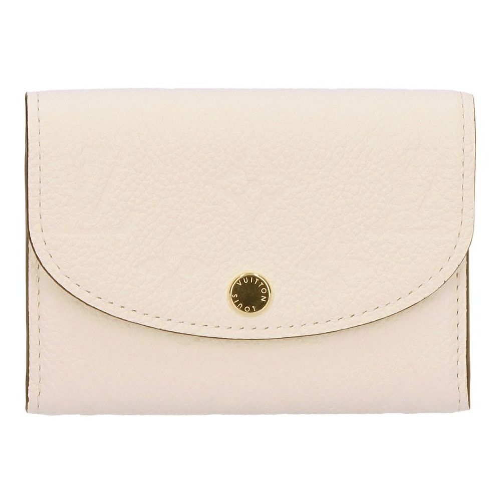 ルイヴィトン LOUIS VUITTON 折財布 ミニ財布 コンパクトウォレット ポルトモネ・ロザリ アンプラント M81445 クレーム