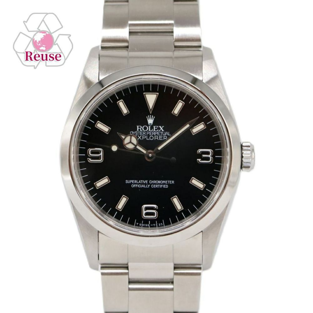 【リユース品】 ロレックス ROLEX 腕時計 メンズウォッチ エクスプローラー1 14270 ブラック 【お取り寄せ】