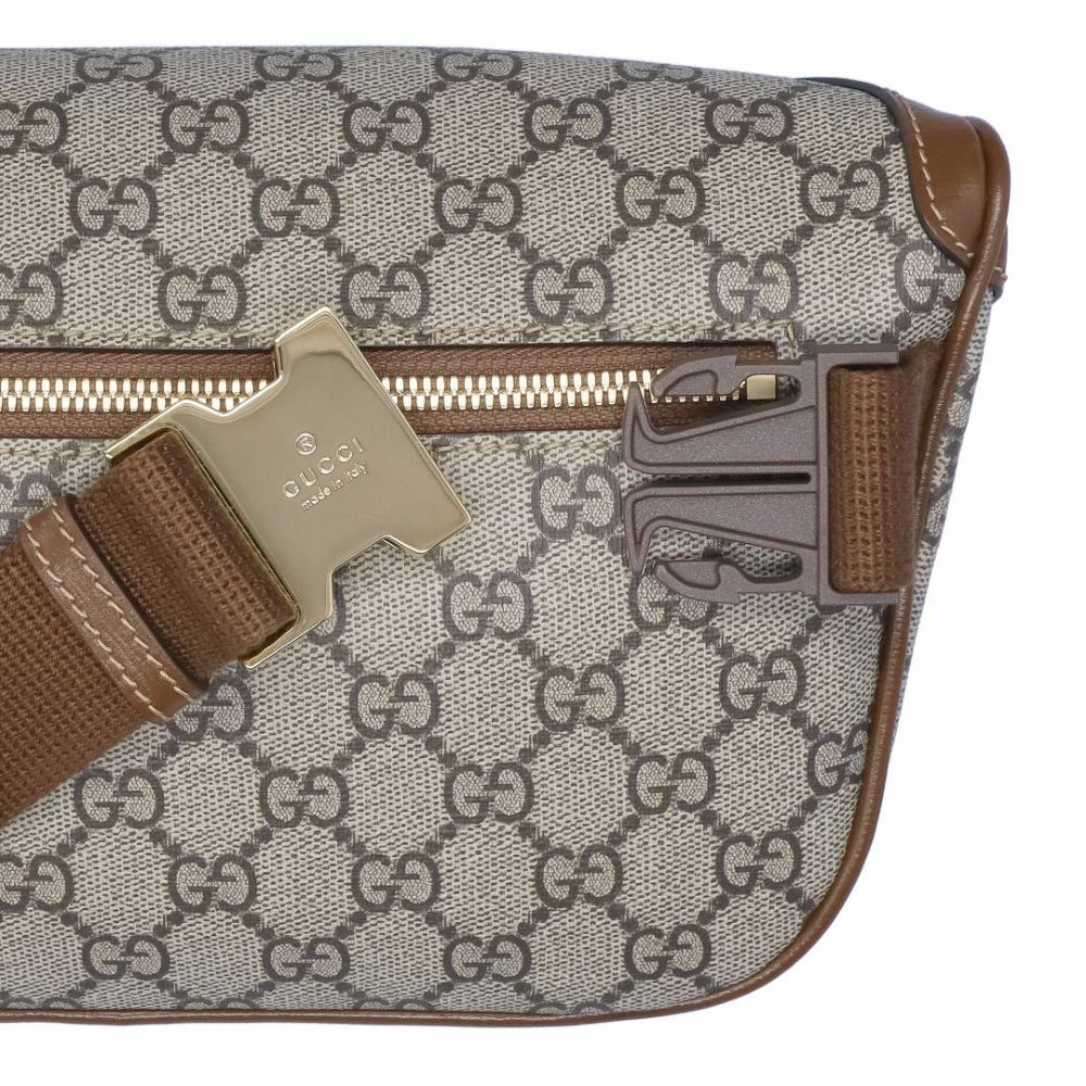 グッチ GUCCI ウエストバッグ ボディバッグ 733240 92THG 8563 ベージュ＆エボニー ラージ ベルトバッグ
