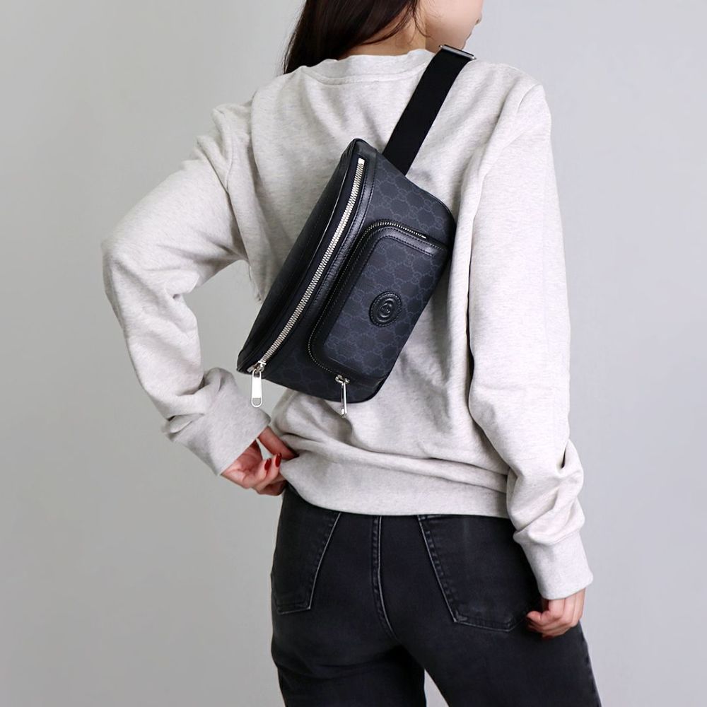 グッチ GUCCI ウエストバッグ ボディバッグ 733240 92THN 1000 ラージ ベルトバッグ