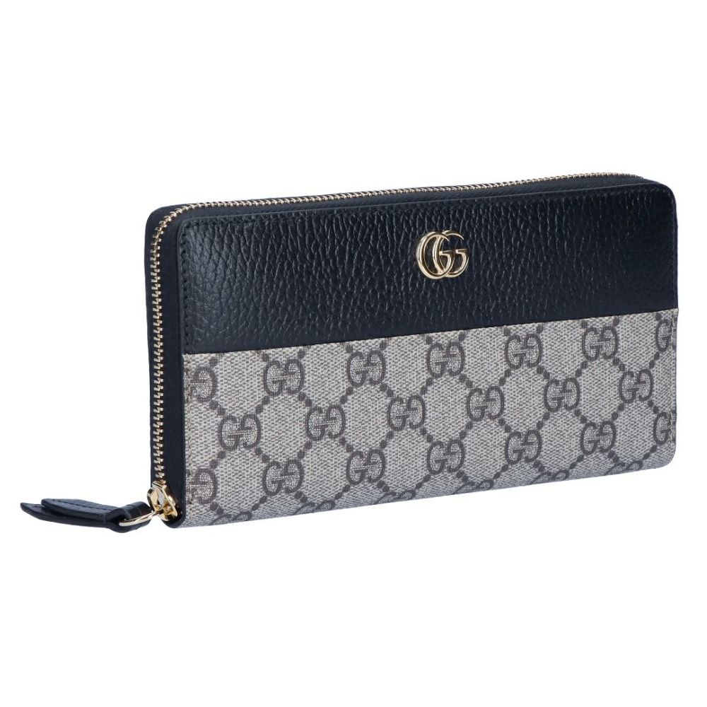 グッチ GUCCI 長財布 GGマーモント 456117 17WAG 1283 ベージュ＆エボニー | 海外ブランド・ファッション通販 |  X-SELL エクセル