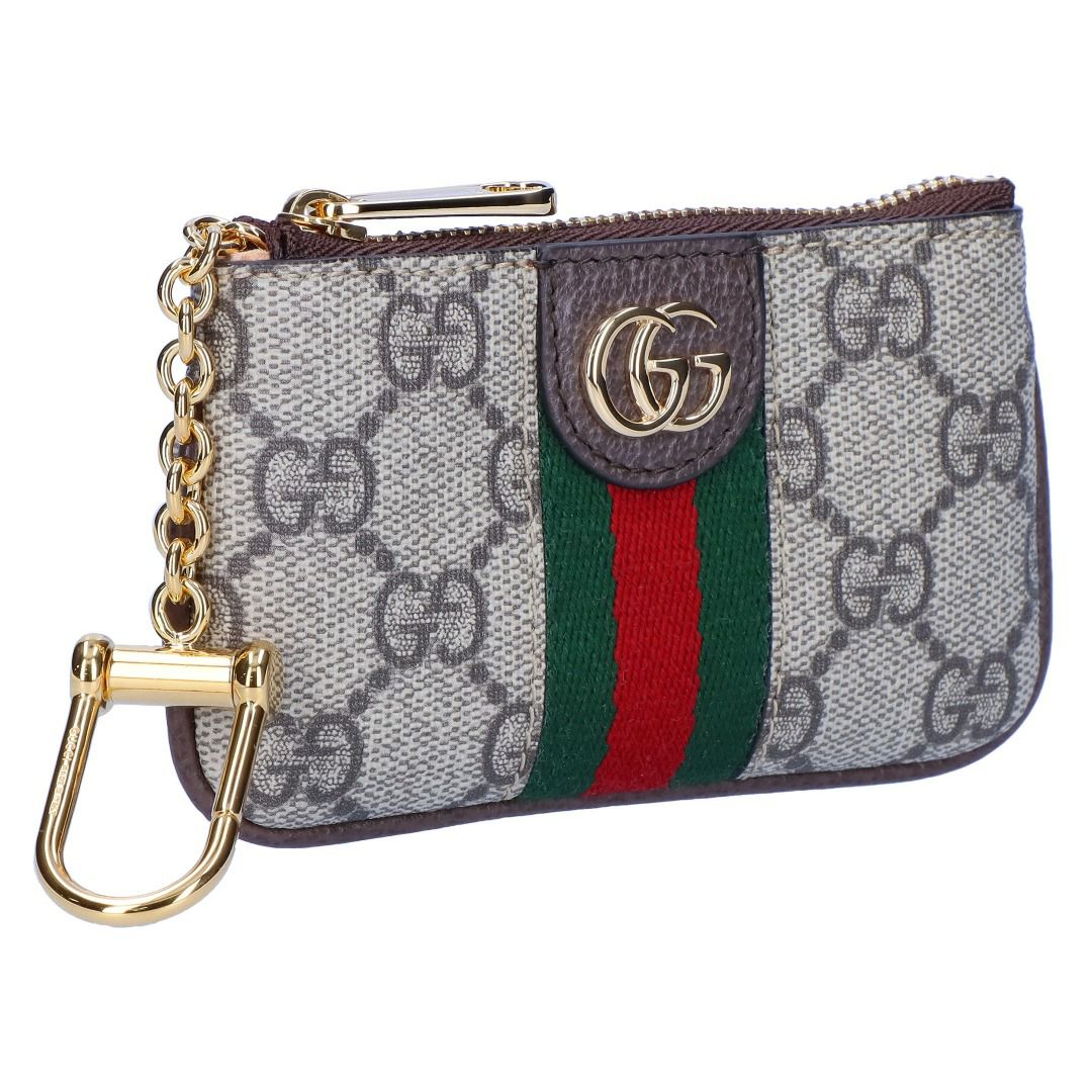 グッチ GUCCI コインケース キーケース OPHIDIA オフィディア 671722 96IWG 8745 ベージュ＆エボニー