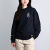 メゾンキツネ MAISON KITSUNE メンズ レディース スウェットトレーナー リラックス スウェットシャツ カフェ キツネ コーヒーカップ CKMU00302KM0330 P199 BLACK