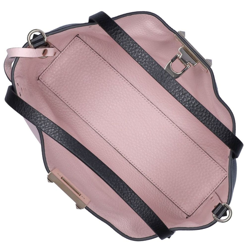 ヴァレンティノ バレンティノガラバーニ ガラヴァーニ VALENTINO GARAVANI 2WAYバッグ ロックスタッズ スモール 5W2B0K11VSN 44A NERO/ROSE QUARTZ