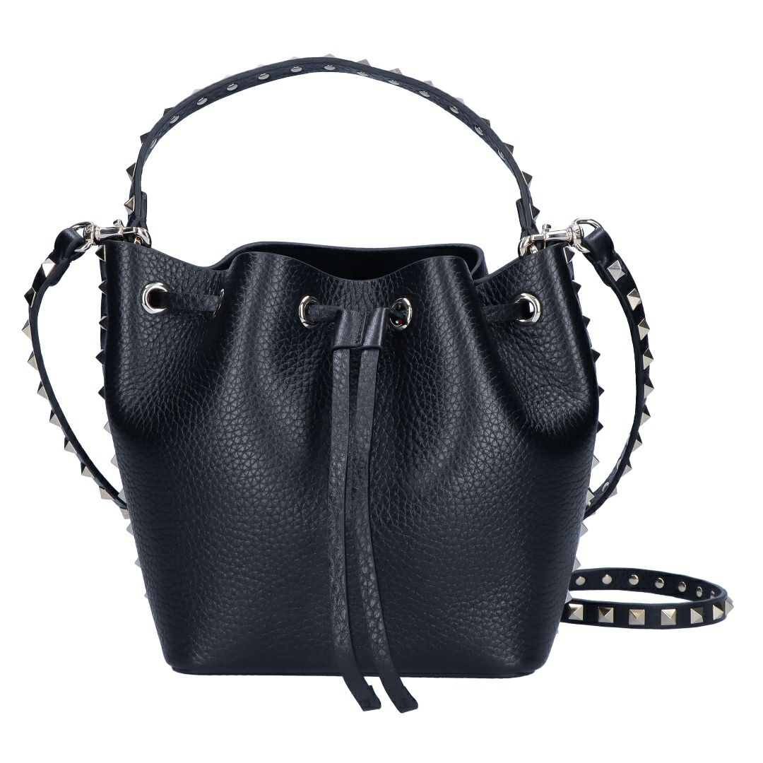 ヴァレンティノ バレンティノガラバーニ ガラヴァーニ VALENTINO GARAVANI 2WAYバッグ ロックスタッズ バケットバッグ 5W2B0L31VSF 0NO NERO