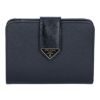 プラダ PRADA 折財布 二つ折り財布 SAFFIANO TAB LU 1ML018 2C7X F0002 NERO