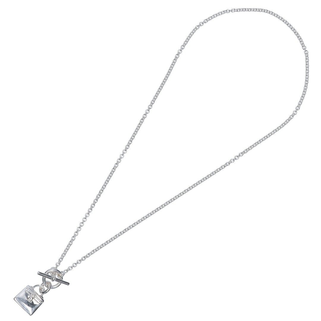 エルメス HERMES ネックレス アミュレットケリー H121325B SILVER