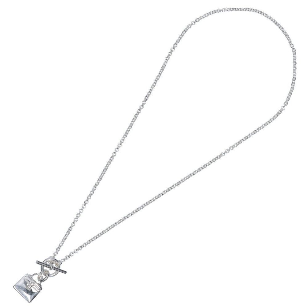 エルメス HERMES ネックレス アミュレットケリー H121325B SILVER
