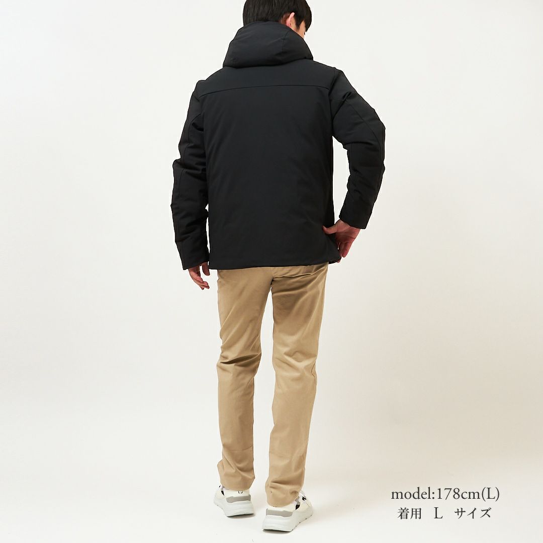 セーブザダック SAVE THE DUCK メンズ 中綿ジャケット 中綿ブルゾン エコダウン ULMUS P31387M 10000 BLACK