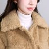 アグ UGG レディース シャツジャケット FRANKIE UGGFLUFF SHIRTJACKET 1144453 CAMEL フェイクファー エコファー