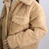 アグ UGG レディース シャツジャケット FRANKIE UGGFLUFF SHIRTJACKET 1144453 CAMEL フェイクファー エコファー