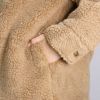 アグ UGG レディース シャツジャケット FRANKIE UGGFLUFF SHIRTJACKET 1144453 CAMEL フェイクファー エコファー