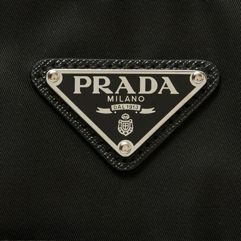 プラダ トートバッグ 【テスートサフィアーノ：TESSUTO＋SAFFIAN】 1BG052 R064 V OOW ブラック(F0002/NERO) PRADA