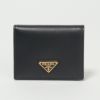 プラダ PRADA 財布 折財布 【サフィアーノトライアングル：SAFFIANO TRIANG】 1MV204 QHH ブラック（F0002/NERO）