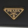 プラダ PRADA 財布 折財布 【サフィアーノトライアングル：SAFFIANO TRIANG】 1MV204 QHH ブラック（F0002/NERO）